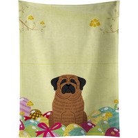 "Caroline's Treasures Easter Eggs Mastiff Brindle Kitchen Towel, Multicolor, 25"" x 15"""