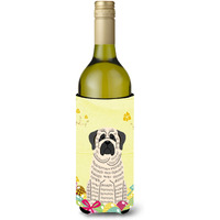 "Caroline's Treasures BB6016LITERK Easter Mastiff Brindle White Wine Bottle Beverage Insulator Hugger, 750ml, Multicolor"