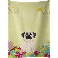 "Caroline's Treasures Easter Eggs Mastiff White Kitchen Towel, Multicolor, 25"" x 15"""
