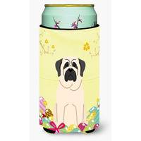 "Caroline's Treasures Easter Eggs Mastiff White Tall Boy Beverage Insulator Hugger, Multicolor"