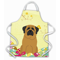 "Caroline's Treasures Easter Eggs Mastiff Apron, Large, Multicolor"