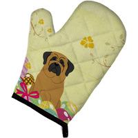"Caroline's Treasures Easter Eggs Mastiff Oven Mitt, Multicolor, 12"" x 8.5"""