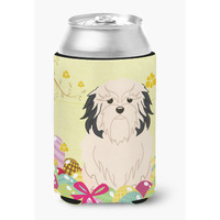 "Caroline's Treasures Easter Eggs Lowchen Can or Bottle Hugger, Can Hugger, Multicolor"