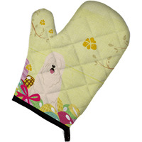 "Caroline's Treasures Easter Eggs South Russian Sheepdog Oven Mitt, Multicolor, 12"" x 8.5"""
