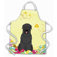 "Caroline's Treasures Easter Eggs black Russian Terrier Apron, Large, Multicolor"