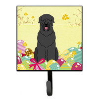 "Caroline's Treasures Easter Eggs Black Russian Terrier Wall Hook, Small, Multicolor"