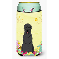 "Caroline's Treasures Easter Eggs black Russian Terrier Tall Boy Beverage Insulator Hugger, Multicolor"