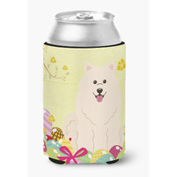 "Caroline's Treasures Easter Eggs Samoyed Can or Bottle Hugger, Can Hugger, Multicolor"