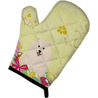 "Caroline's Treasures Easter Eggs Samoyed Oven Mitt, Multicolor, 12"" x 8.5"""