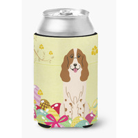 "Caroline's Treasures Easter Eggs Russian Spaniel Can or Bottle Hugger, Can Hugger, Multicolor"