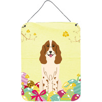 "Caroline's Treasures Easter Eggs Russian Spaniel Metal Print, 16 x 12, Multicolor"