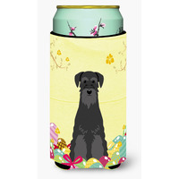 "Caroline's Treasures Easter Standard Schnauzer black Tall Boy Beverage Insulator Hugger, Multicolor"