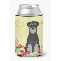 "Caroline's Treasures Easter Eggs Standard Schnauzer black Grey Can or Bottle Hugger, Can Hugger, Multicolor"