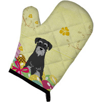 "Caroline's Treasures Easter Eggs Standard Schnauzer Black Grey Oven Mitt, Multicolor, 12"" x 8.5"""