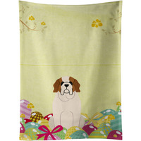 "Caroline's Treasures Easter Eggs Saint Bernard Kitchen Towel, Multicolor, 25"" x 15"""