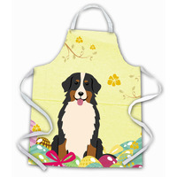 "Caroline's Treasures Easter Eggs Bernese Mountain Dog Apron, Large, Multicolor"