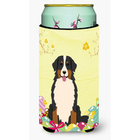 "Caroline's Treasures Easter Eggs Bernese Mountain Dog Tall Boy Beverage Insulator Hugger, Multicolor"