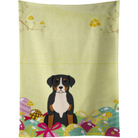 "Caroline's Treasures Easter Eggs Greater Swiss Mountain Dog Kitchen Towel, Multicolor, 25"" x 15"""