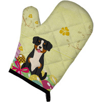 "Caroline's Treasures Easter Eggs Entlebucher Oven Mitt, Multicolor, 12"" x 8.5"""