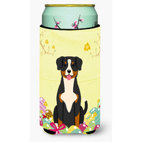 "Caroline's Treasures Easter Eggs Entlebucher Tall Boy Beverage Insulator Hugger, Multicolor"