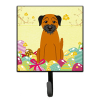 "Caroline's Treasures Easter Eggs Border Terrier Wall Hook, Small, Multicolor"