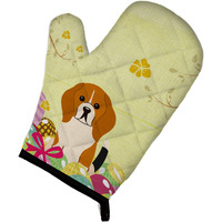 "Caroline's Treasures Easter Eggs Beagle Tricolor Oven Mitt, Multicolor, 12"" x 8.5"""