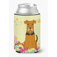 "Caroline's Treasures Easter Eggs Airedale Can or Bottle Hugger, Can Hugger, Multicolor"