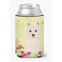 "Caroline's Treasures Easter Eggs Westie Can or Bottle Hugger, Can Hugger, Multicolor"