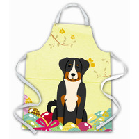 "Caroline's Treasures Easter Eggs Appenzeller Sennenhund Apron, Large, Multicolor"