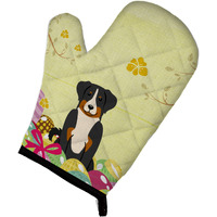 "Caroline's Treasures Easter Eggs Appenzeller Sennenhund Oven Mitt, Multicolor, 12"" x 8.5"""