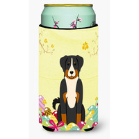 "Caroline's Treasures Easter Eggs Appenzeller Sennenhund Tall Boy Beverage Insulator Hugger, Multicolor"
