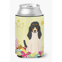 "Caroline's Treasures Easter Eggs Swiss Hound Can or Bottle Hugger, Can Hugger, Multicolor"