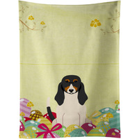 "Caroline's Treasures Easter Eggs Swiss Hound Kitchen Towel, Multicolor, 25"" x 15"""