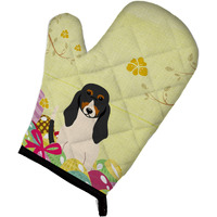 "Caroline's Treasures Easter Eggs Swiss Hound Oven Mitt, Multicolor, 12"" x 8.5"""