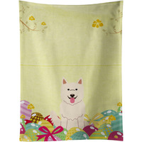 "Caroline's Treasures Easter Eggs White German Shepherd Kitchen Towel, Multicolor, 25"" x 15"""