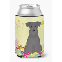 "Caroline's Treasures Easter Eggs Miniature Schanuzer black Can or Bottle Hugger, Can Hugger, Multicolor"