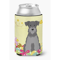 "Caroline's Treasures Easter Miniature Schanuzer black Silver Can or Bottle Hugger, Can Hugger, Multicolor"