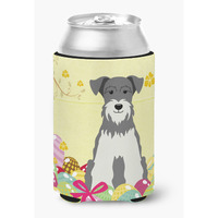 "Caroline's Treasures Easter Miniature Schanuzer Salt & Pepper Can or Bottle Hugger, Can Hugger, Multicolor"