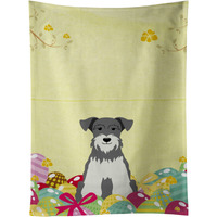 "Caroline's Treasures Easter Eggs Miniature Schnauzer Salt and Pepper Kitchen Towel, Multicolor, 25"" x 15"""