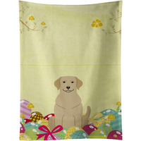 "Caroline's Treasures Easter Eggs Yellow Labrador Kitchen Towel, Multicolor, 25"" x 15"""