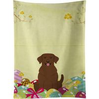 "Caroline's Treasures Easter Eggs Chocolate Labrador Kitchen Towel, Multicolor, 25"" x 15"""