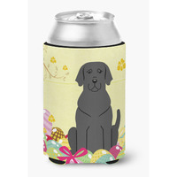 "Caroline's Treasures Easter Eggs black Labrador Can or Bottle Hugger, Can Hugger, Multicolor"