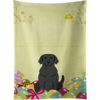 "Caroline's Treasures Easter Eggs Black Labrador Kitchen Towel, Multicolor, 25"" x 15"""
