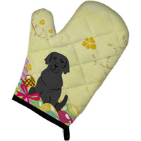 "Caroline's Treasures Easter Eggs Black Labrador Oven Mitt, Multicolor, 12"" x 8.5"""