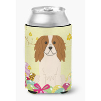 "Caroline's Treasures Easter Eggs Cavalier Spaniel Can or Bottle Hugger, Can Hugger, Multicolor"