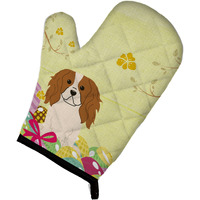 "Caroline's Treasures Easter Eggs Cavalier Spaniel Oven Mitt, Multicolor, 12"" x 8.5"""