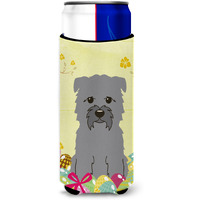 "Caroline's Treasures Easter Eggs Glen of Imal Grey Michelob Ultra Hugger For Slim Cans, Slim Can, Multicolor"