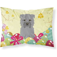 Easter Eggs Glen of Imal Grey Fabric Standard Pillowcase