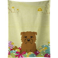 "Caroline's Treasures Easter Eggs Glen of Imal Tan Kitchen Towel, Multicolor, 25"" x 15"""