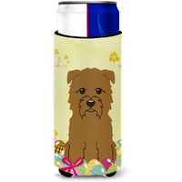 "Caroline's Treasures Easter Eggs Glen of Imal Tan Michelob Ultra Hugger For Slim Cans, Slim Can, Multicolor"